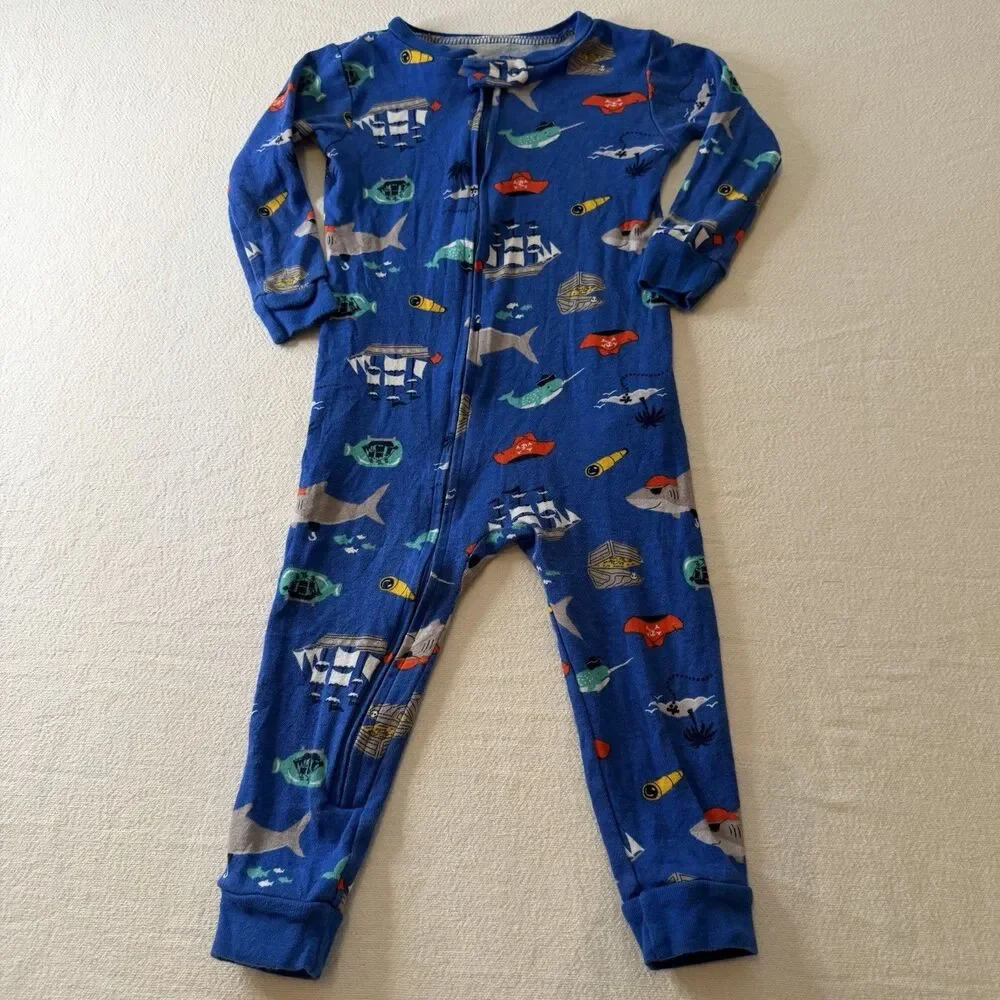 Set Of 3 Simple Joys & Baby Gap Pajamas SZ 12m-18m Boys Lot Bundle Sleeping Deal